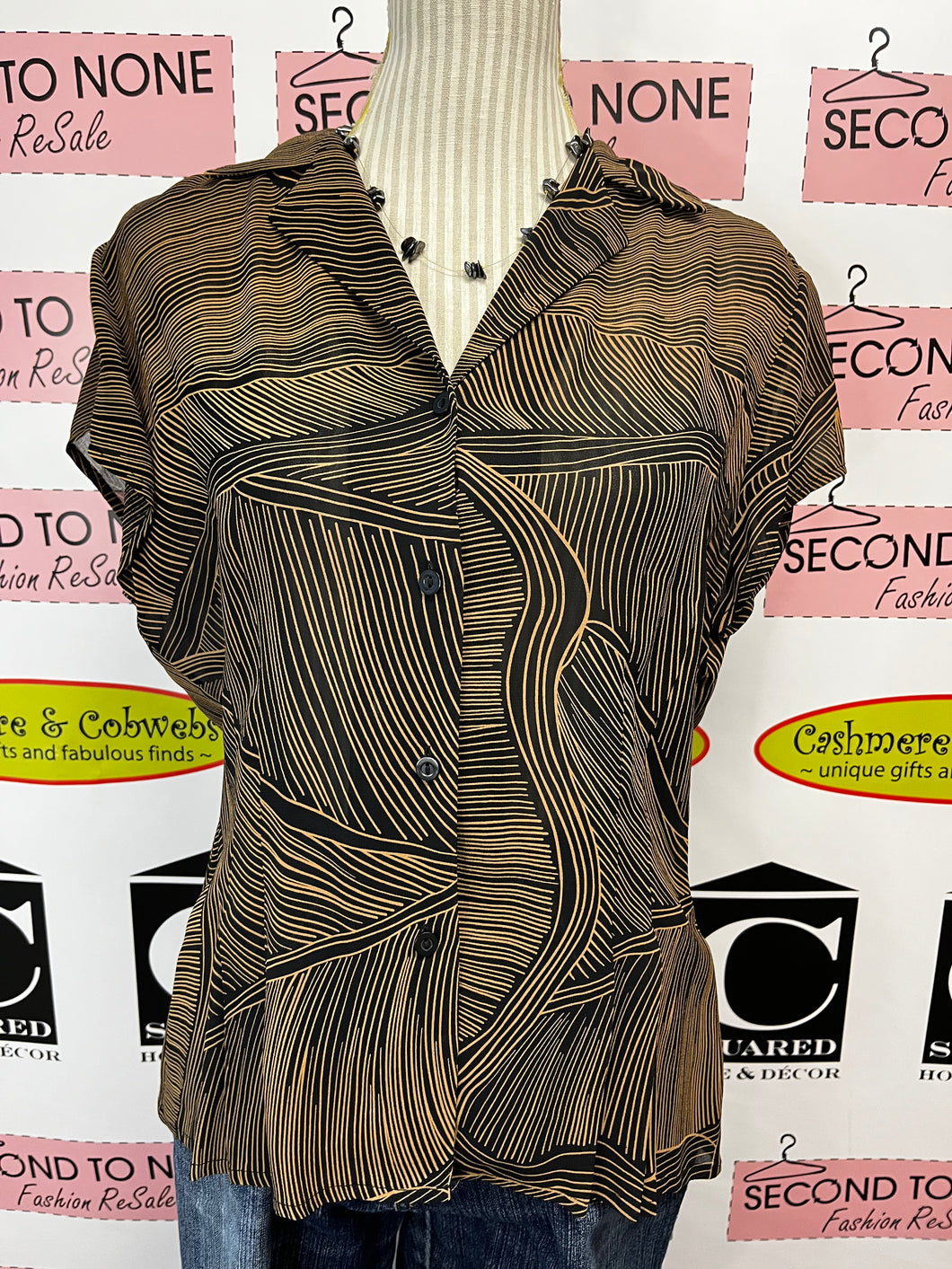 Nygard Sheer Button Up (Size 10)