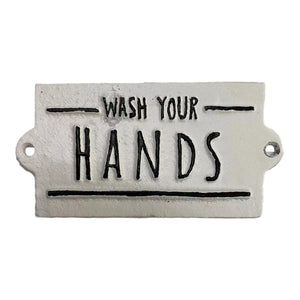 "Wash Your Hands" Plaque