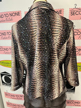 Load image into Gallery viewer, Red Coral Sparkly Sheer Jacket (Size M)
