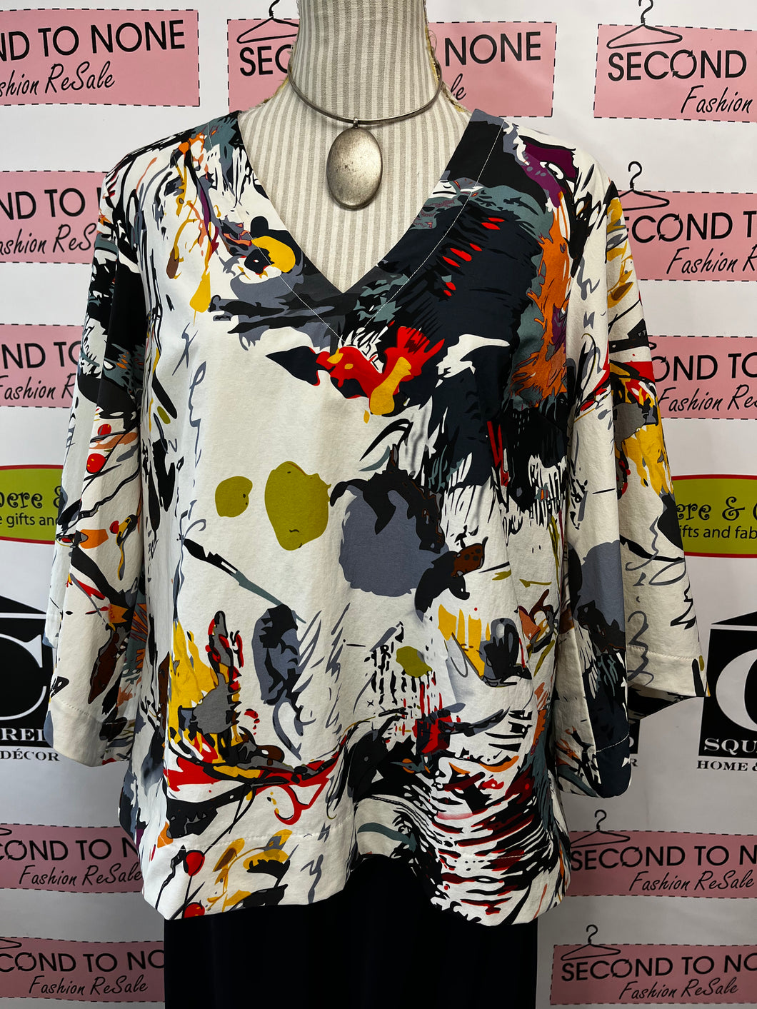 Joseph Ribkoff Abstract Top (Size 16)