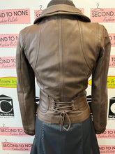 Load image into Gallery viewer, Danier Brown Leather Jacket (Size 3XS)
