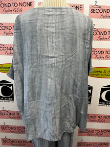 Linen-Blend Relaxed Top (2 Colors)