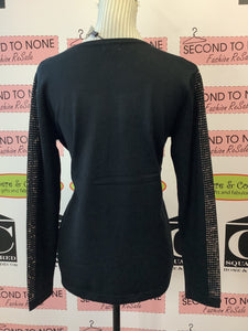 Mesh Collar Bedazzled Top (2 Colours Left!)