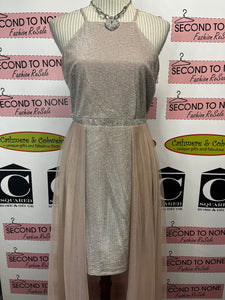 Le Chateau Pink Sparkly Dress (Size M)