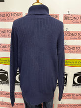 Load image into Gallery viewer, Lord &amp; Taylor Navy Turtleneck (Size M)

