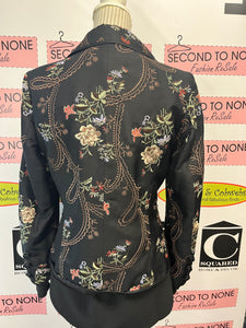 Coldwater Creek 100% Silk Embroidered Jacket (Size S)