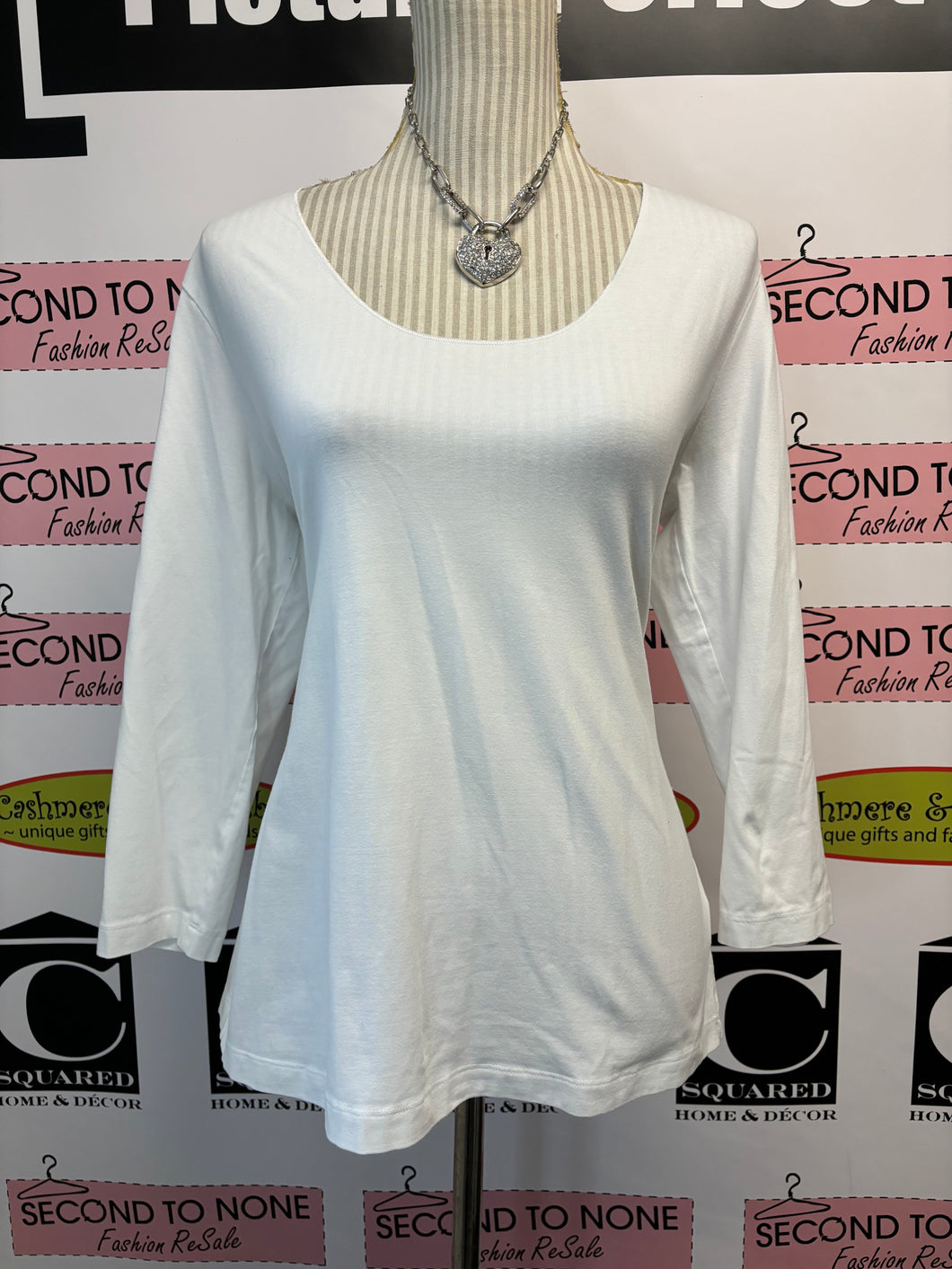 White 3/4 Top (Size XL)