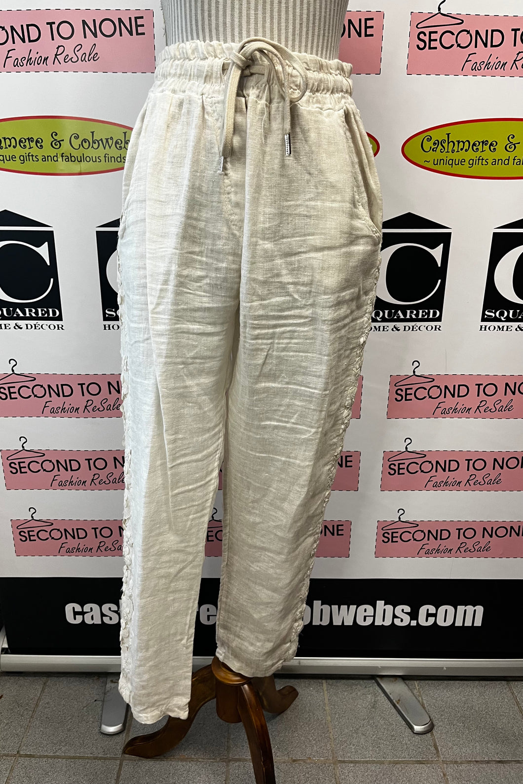 Made in Italy 100% Linen Pants (Size M/L)