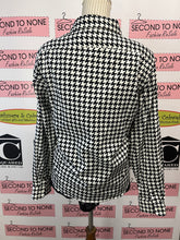 Charger l'image dans la galerie, Ralph Lauren B&amp;W Houndstooth Cotton Blouse (Size PXL)

