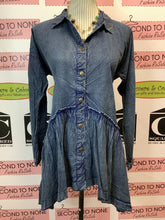 Load image into Gallery viewer, Denim Fit &amp; Flare Tunic Top
