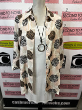 Load image into Gallery viewer, Animal Print Polka-Dot Button-Front Tunic
