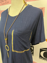 Load image into Gallery viewer, Laura Plus Navy Tee (Size 2X)
