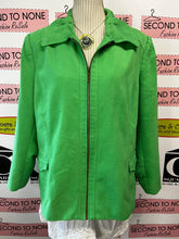 Load image into Gallery viewer, TanJay Bright Green Zip Front Jacket (Size 16P)
