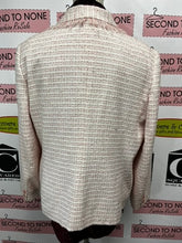 Load image into Gallery viewer, Pink Tweed-Effect Blazer (Size L)
