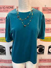Cargar imagen en el visor de la galería, Teal Velour Tee (Size M)
