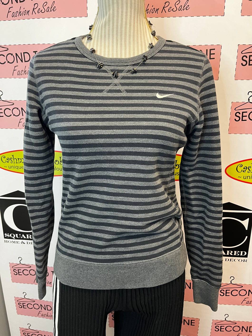 Nike Striped Sweater (Size M)