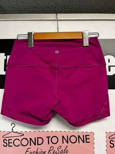 Lululemon Pink Spandex Shorts (Size 6)