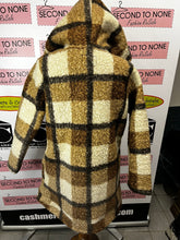 Load image into Gallery viewer, Brown Large Plaid Teddy Bear Coat
