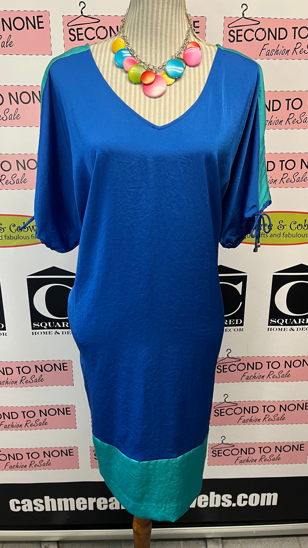 Anne Klein Two Tone Dress (Size 10)