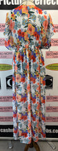 Load image into Gallery viewer, *AS IS* Vibrant Foliage Sheer Maxi Kimono (Size O/S)
