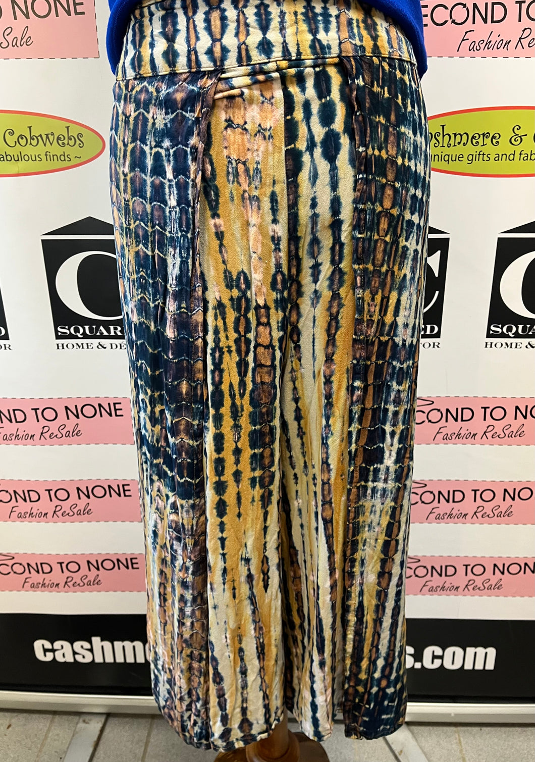 Split Leg Tie Dye Boho Pants (One Size Fits Most)