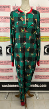 Load image into Gallery viewer, “Here Comes Santa Paws” Dog Print Onesie (Size L)
