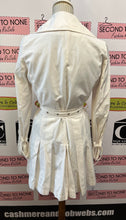 Load image into Gallery viewer, Grommet Accent White Trench Coat (Size S)

