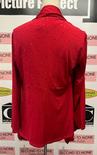 Load image into Gallery viewer, Vintage Pretty Woman Sparkly Red Top &amp; Cardigan Set (Size S)
