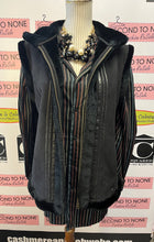 Load image into Gallery viewer, Edgy Faux Fur &amp; Leather Vest (Size L)
