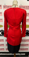 Load image into Gallery viewer, Vintage Red &amp; Black Bow Dress (Size 8)
