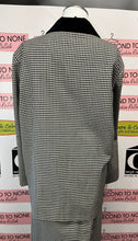 Load image into Gallery viewer, Vintage B&amp;W Gingham Jacket &amp; Skirt Set (Size L/XL)
