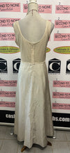 Load image into Gallery viewer, Vintage 2pc Knit/Satin Long Dress + Tie Waist Shrug (Size 20)
