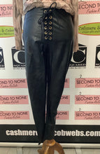 Load image into Gallery viewer, NWT Lace Up Front Faux Leather Leggings (Size L)
