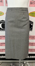 Load image into Gallery viewer, Vintage B&amp;W Gingham Jacket &amp; Skirt Set (Size L/XL)
