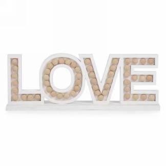 White LOVE Beaded Sign