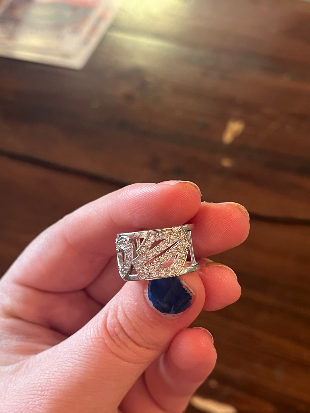 I Heart Harley Davidson Gem Ring (Size 8/9)