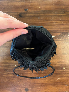 Black Sequins Evening Bag