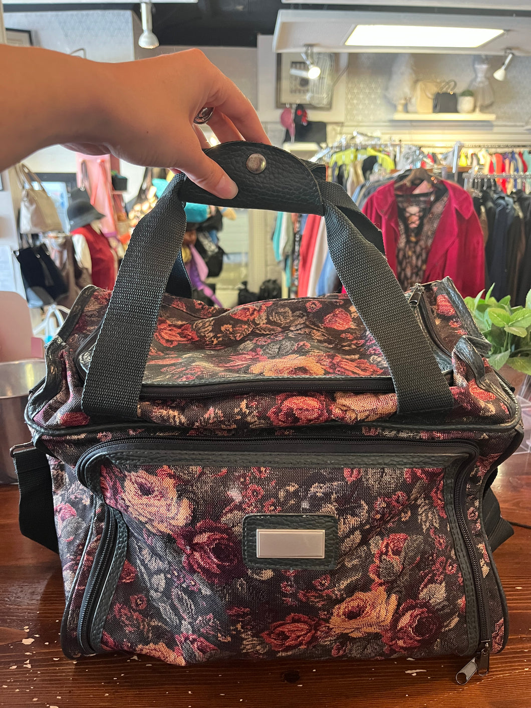 *AS IS* Vintage Tapestry Overnight Bag