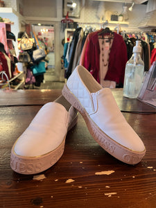 Guess White Slip On Shoes (Size 7)