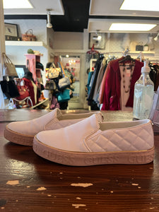 Guess White Slip On Shoes (Size 7)