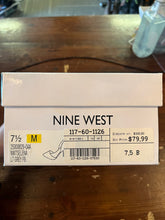 Load image into Gallery viewer, Nine West Gold Sparkly Heels with Box (Size 7.5)
