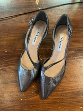 Load image into Gallery viewer, Vintage Nina Dark Silver Buckle Heel (Size 6.5/EU 36.5)
