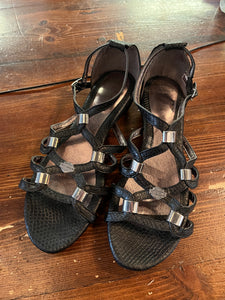 Harley Davidson Strappy Black Sandals (Size 8.5)