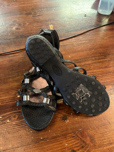Harley Davidson Strappy Black Sandals (Size 8.5)
