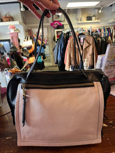Load image into Gallery viewer, Fossil Cream and Black Satchel
