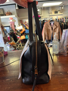 Fossil Cream and Black Satchel