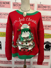 Load image into Gallery viewer, Purr…fect Christmas Sweater (Size L)

