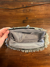 Charger l'image dans la galerie, Vintage Ruffled Grey Evening Clutch
