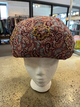 Load image into Gallery viewer, Pink Paisley Millinery Hat
