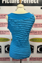 Load image into Gallery viewer, Blue Ruffle Tank (Size M)
